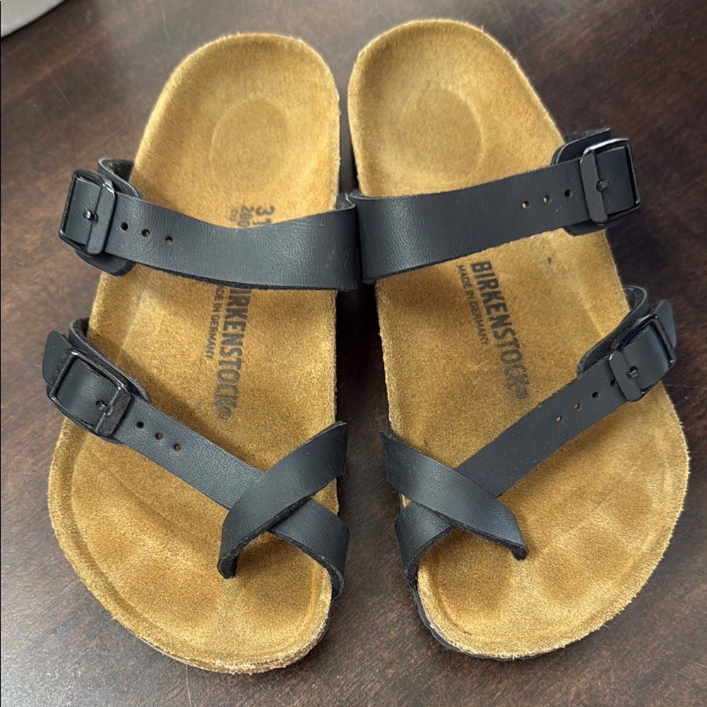 Birkenstock Black Cross-Strap Sandals